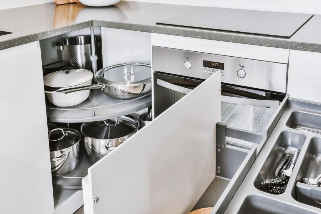 kitchen pots and pans
