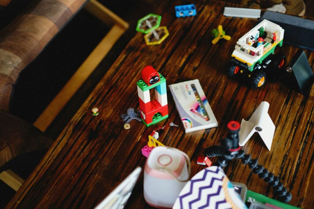toys on the floor